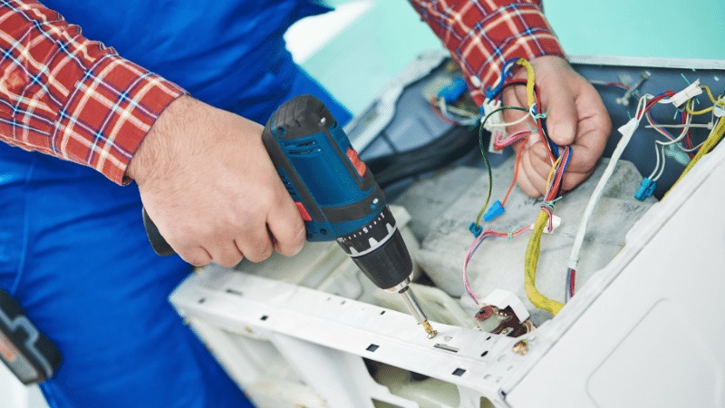 Kula Franke Franke çamaşır makinesi kart tamiri – Su almama arızası orijinal parça ile giderildi. - Teknik servis örneği